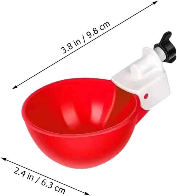 سقاية دجاج أوتوماتيكية 5 قطع مغذيات قابلة للاستبدال للدواجن والببغاوات سهلة التركيب - Image 2